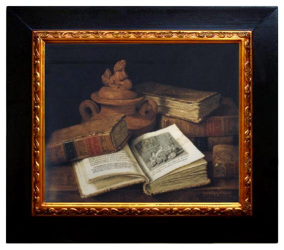 framed  Hirst, Claude Raguet Old Volumes, Ta064